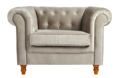 Collection Chesterfield Fabric Chair - Mink